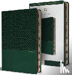 King James Version - KJV Holy Bible, Large Print, Handy Size Format, Green Premium Imitation Leather with Ribbon Marker, Red Letter, Thumb Index
