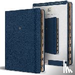 King James Version - KJV Holy Bible, Large Print Handy Size Format, Blue Premium Imitation Leather with Ribbon Marker, Red Letter, Thumb Index