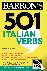 Colaneri, John, Luciani, Vincent, Danesi, Marcel - 501 Italian Verbs, Sixth Edition