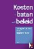 Kosten en baten met beleid ...