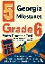 Nazari, Reza - 5 Georgia Milestones Grade 6 Math Practice Tests - Proven Practice for Top Scores with Detailed Explanations